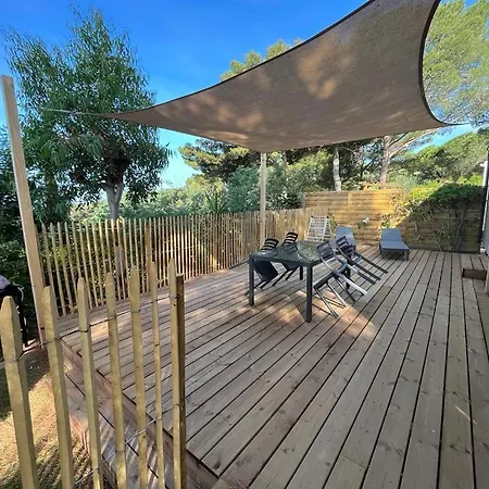 Ferienhaus Le Cycas, Mobil-home Neuf Avec Sa Vue Degagee Sur Les Vignes Et La